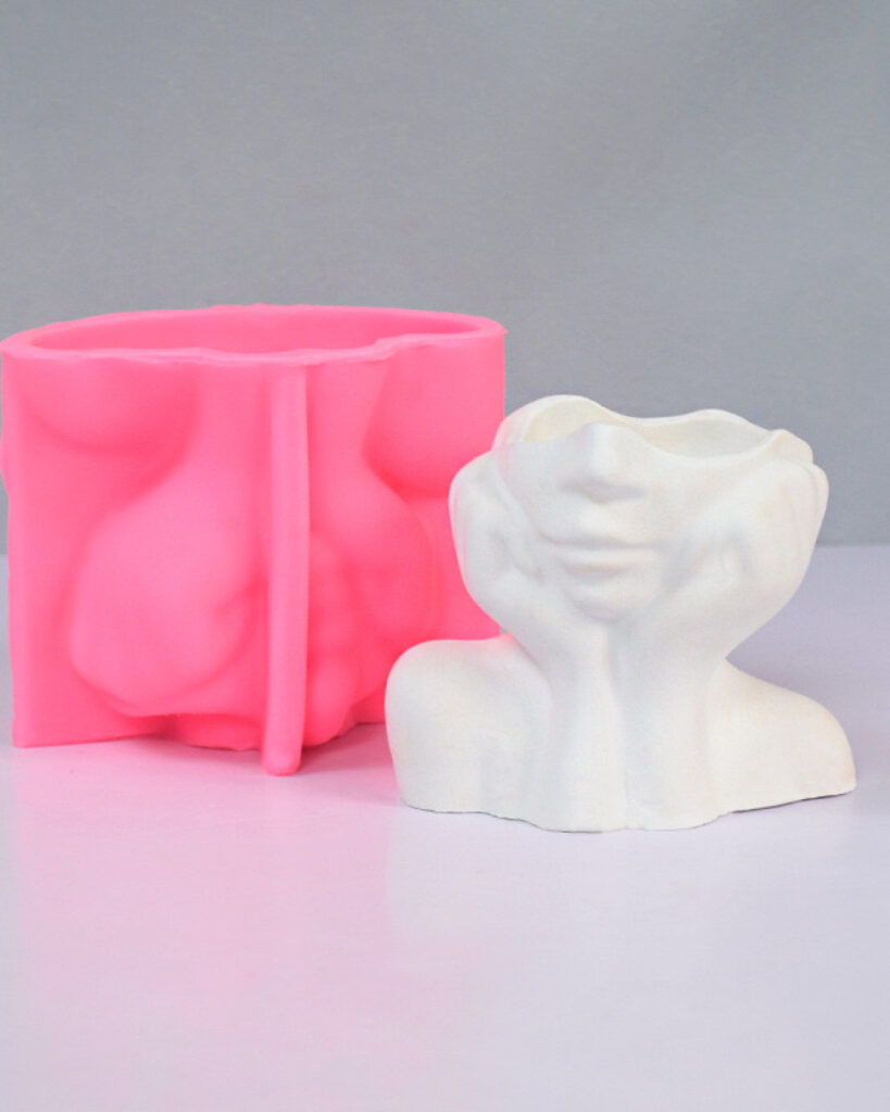 Hands on Cheek Vase Mold