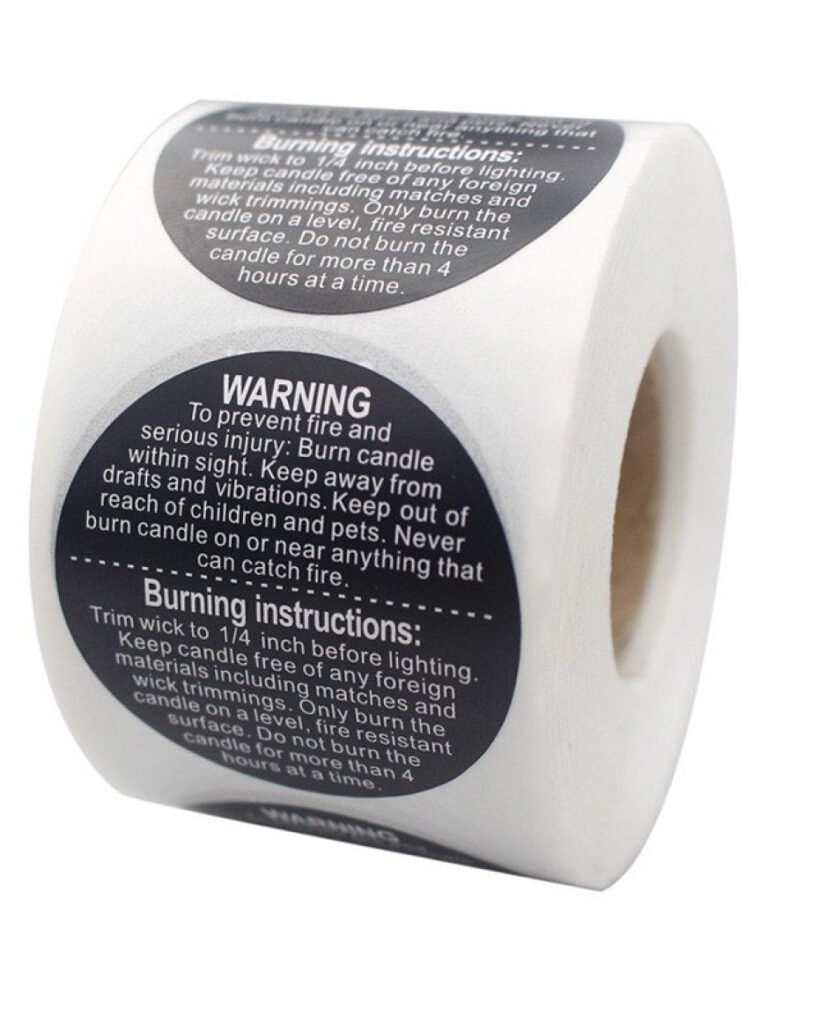Candle Warning Labels