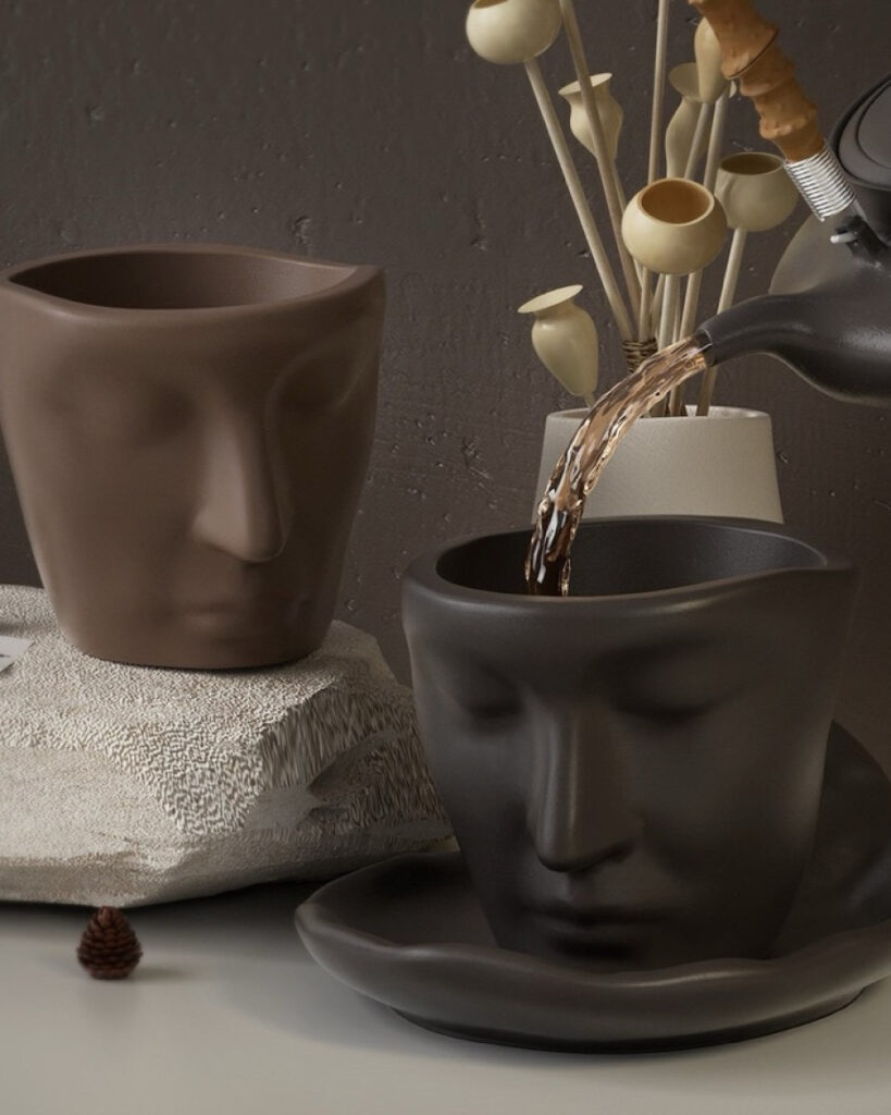 Face Jar and Tray Mold