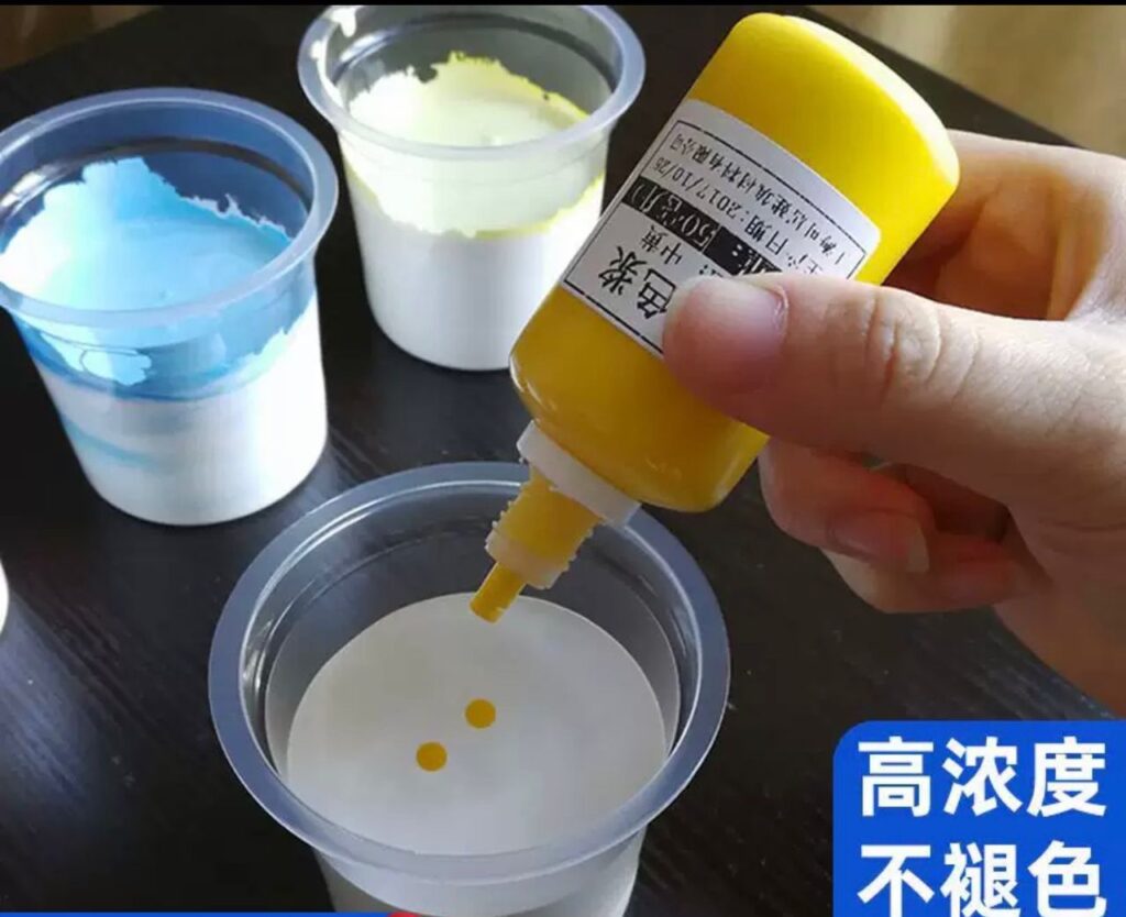 Gypsum water based pigment