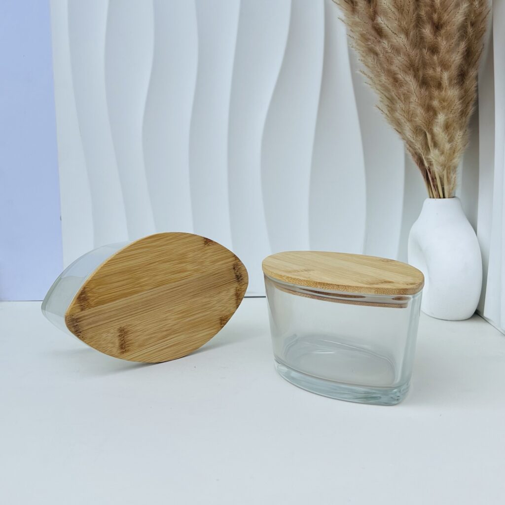 750ml Boat Candle Jar with wooden lid