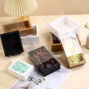 Kraft box with PVC cover